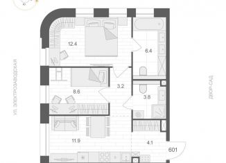 Продается 2-комнатная квартира, 50.4 м2, Москва, Электрозаводская улица, 60, метро Семеновская