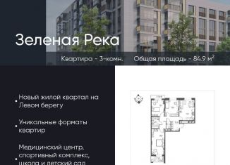 Продам 3-комнатную квартиру, 84.9 м2, Омская область, микрорайон Зелёная Река, 11