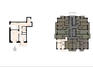 Продается 2-ком. квартира, 55.3 м2, Красноярск, Кировский район