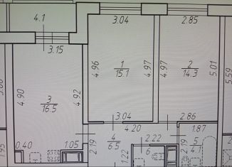 Продам 2-комнатную квартиру, 60.3 м2, Санкт-Петербург, Дизельный проезд, 11к3, ЖК Две Столицы