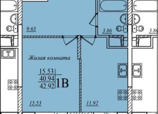 Продам 1-комнатную квартиру, 42.9 м2, Казань, улица Мансура Хасанова, 13, ЖК Мечта