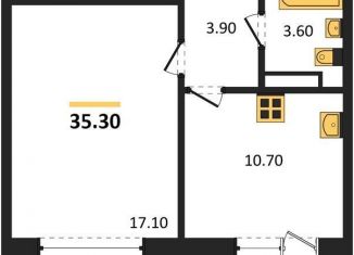 Продажа 1-комнатной квартиры, 35.3 м2, Новосибирск, Ленинский район