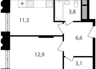 Продажа 1-комнатной квартиры, 37.7 м2, Москва, метро Академика Янгеля