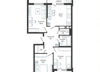 Продажа 3-ком. квартиры, 72.5 м2, Новороссийск, улица Куникова, 47Г