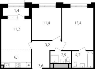 Продажа 3-ком. квартиры, 59.4 м2, Москва, Михалковская улица, 48