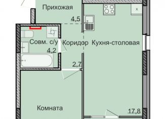 Продажа 1-ком. квартиры, 40.3 м2, Ижевск, Ленинский район