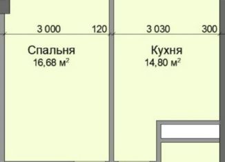 Продаю 1-ком. квартиру, 43.7 м2, Нальчик, Кабардинская улица, 195