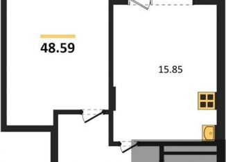 Продажа 1-ком. квартиры, 48.6 м2, Воронеж, Коминтерновский район, Электросигнальная улица, 9Ак2