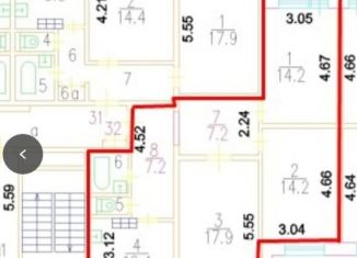 Трехкомнатная квартира на продажу, 76 м2, Москва, Салтыковская улица, 15к3, метро Новогиреево