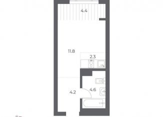 Продам квартиру студию, 25.1 м2, Новосибирск, метро Гагаринская