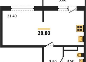 Квартира на продажу студия, 28.8 м2, Новосибирск