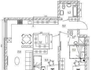 Продажа 3-комнатной квартиры, 72.6 м2, Кемерово, Рудничный район