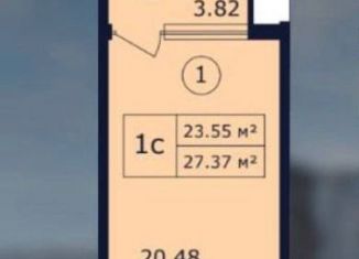 Продаю квартиру студию, 27.4 м2, поселок городского типа Коктебель