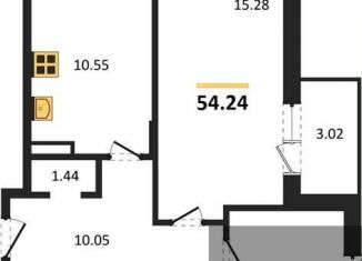 Продам 2-ком. квартиру, 54.2 м2, Воронеж, Советский район