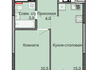 Продам 1-ком. квартиру, 33.4 м2, Удмуртия