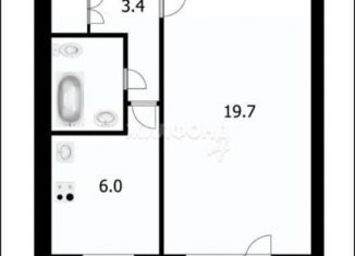 Сдам 1-комнатную квартиру, 32.7 м2, Новосибирск, улица Кирова, 110, метро Октябрьская