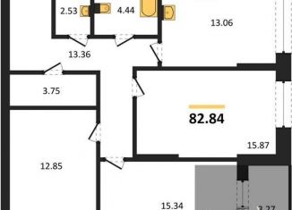 Продажа 3-комнатной квартиры, 82.8 м2, Воронеж