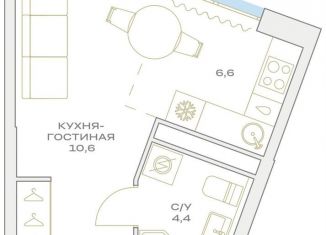 Продается квартира студия, 26 м2, Москва