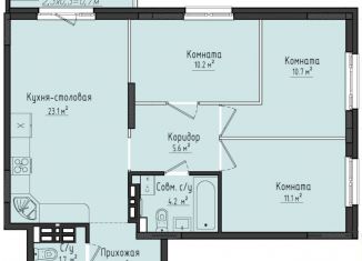 Продается 3-комнатная квартира, 70 м2, село Первомайский, ЖК Город Оружейников, жилой комплекс Город Оружейников, 23