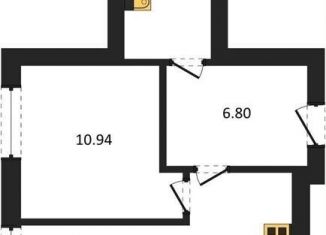 Продажа 1-комнатной квартиры, 41.1 м2, Павловск