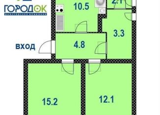 2-ком. квартира на продажу, 48 м2, Железногорск, Комсомольская улица, 22