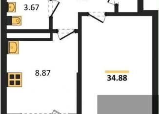 Продаю 1-комнатную квартиру, 34.9 м2, Воронеж, улица Славы, 7