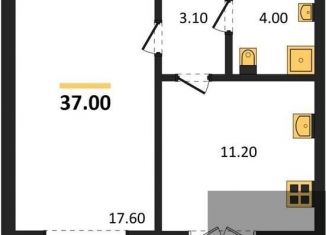 Продам однокомнатную квартиру, 37 м2, Воронеж, Левобережный район, Цимлянская улица, 10Г