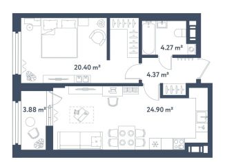 Продаю 1-комнатную квартиру, 55.9 м2, Санкт-Петербург, метро Электросила