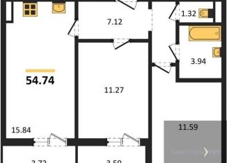 Продам 2-комнатную квартиру, 54.7 м2, село Новая Усмань