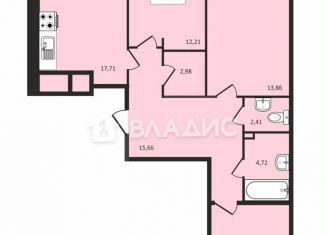 Продам трехкомнатную квартиру, 88.3 м2, Владимир, Октябрьский район, улица Горького, 60А