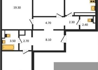 Продаю трехкомнатную квартиру, 89.8 м2, Воронеж, улица Шишкова, 140Б/16