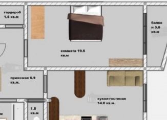 Продается однокомнатная квартира, 49 м2, Петергоф, Чичеринская улица, 2, ЖК Университетский Петергоф