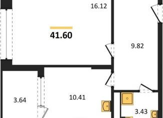 1-ком. квартира на продажу, 41.6 м2, Воронеж, набережная Чуева, 7