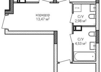 Продажа 2-ком. квартиры, 70.5 м2, Нижний Новгород, Советский район