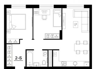 Продажа 2-ком. квартиры, 55.2 м2, Астрахань, Ленинский район, улица Татищева, 12