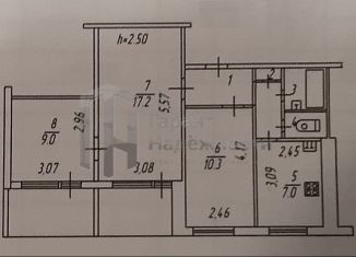 Продаю 3-комнатную квартиру, 52 м2, Мурманск, улица Юрия Гагарина, 25к2