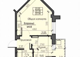 Продам однокомнатную квартиру, 38 м2, Красноярский край