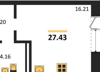 Продается квартира студия, 27.4 м2, Новосибирск, метро Заельцовская