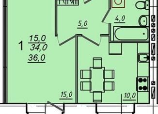 Продаю 1-ком. квартиру, 36 м2, Вологда, Северная улица, 36Г