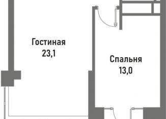 Продажа однокомнатной квартиры, 52.8 м2, Москва, метро Электрозаводская, улица Матросская Тишина, 12