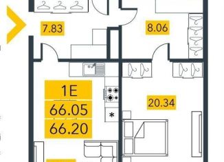 Продажа 1-комнатной квартиры, 66.5 м2, Санкт-Петербург, метро Приморская