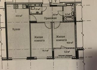 Сдам двухкомнатную квартиру, 63.5 м2, Нижний Новгород, ЖК Новая Кузнечиха, улица Романтиков, 4