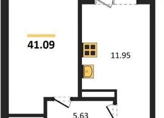 Продам 1-комнатную квартиру, 41.1 м2, Воронеж, Коминтерновский район, Электросигнальная улица, 9Ак2