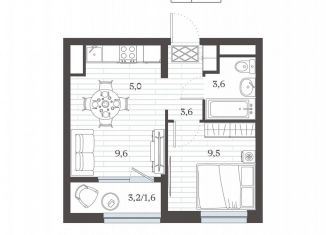 Продам 2-ком. квартиру, 32.7 м2, Дербент