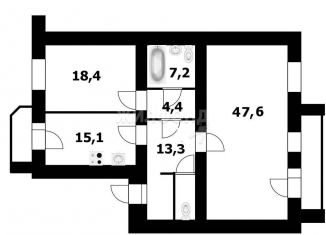 3-комнатная квартира на продажу, 109.8 м2, Новосибирск, метро Октябрьская, улица Толстого, 5