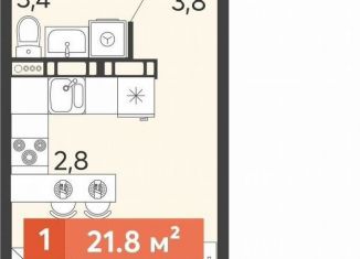 Квартира на продажу студия, 21.8 м2, Пензенская область