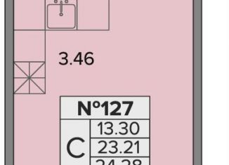 Продаю квартиру студию, 24.3 м2, посёлок Шушары