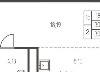 Продам квартиру студию, 30.4 м2, Ивантеевка