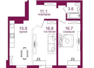 Продажа 2-комнатной квартиры, 68.3 м2, Иркутск, микрорайон Топкинский, 70