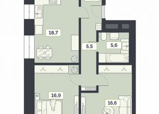 Продажа 2-ком. квартиры, 68.7 м2, Москва, Староалексеевская улица, 5А, Алексеевский район